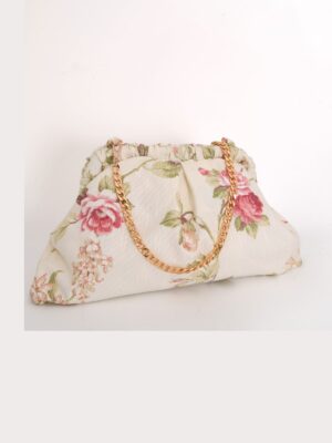 Rose Clutch | Χειροποίητη Υφασμάτινη Τσάντα Samioti